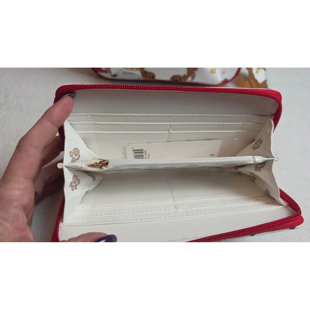 Jaxson & Friends Corgi in Italy Mini Backpack and Wallet Set Pizza Travel White